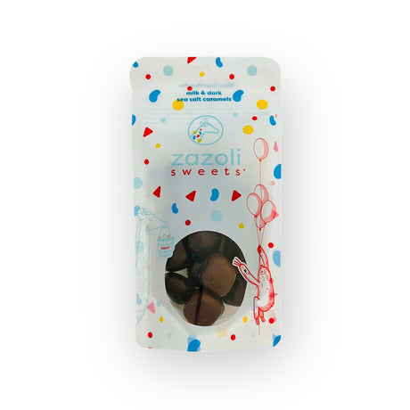 Milk and Dark Chocolate Sea Salt Caramel Bites