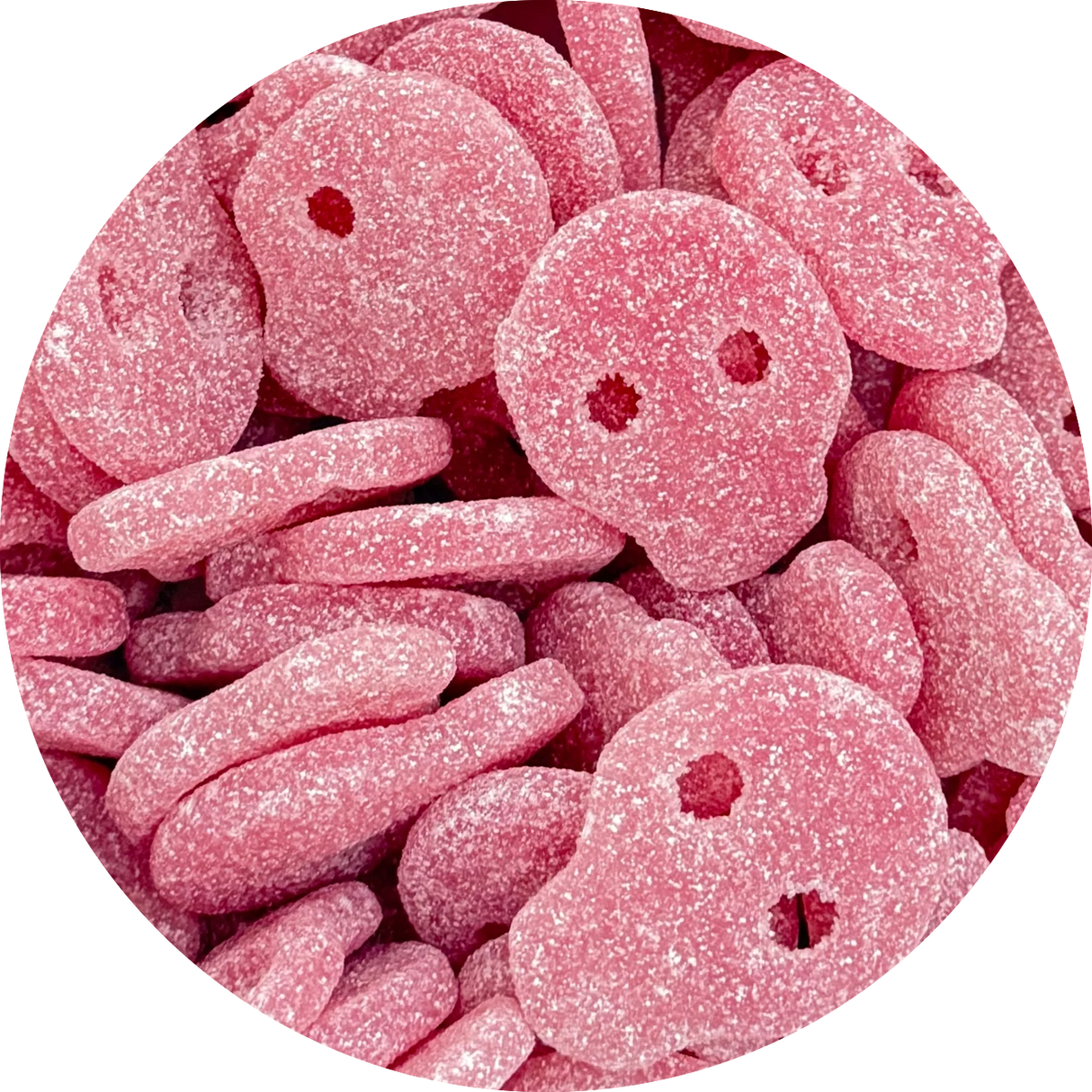 Sour Pink Raspberry Skulls