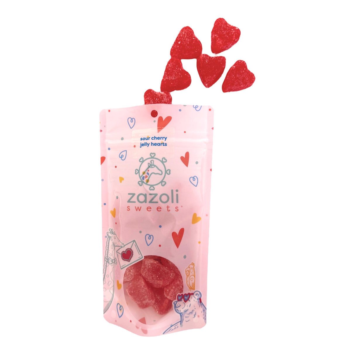 Sour Cherry Jelly Hearts