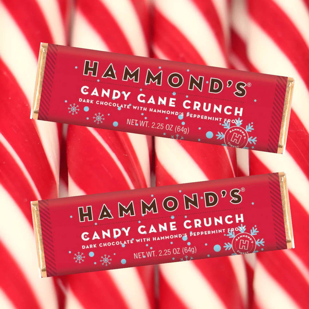 Hammond's® Candies Dark Chocolate Bar Candy Cane Crunch