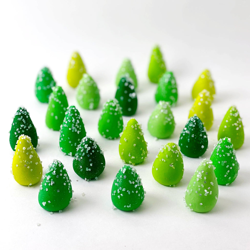 Gourmet Marzipan Christmas Trees Candy