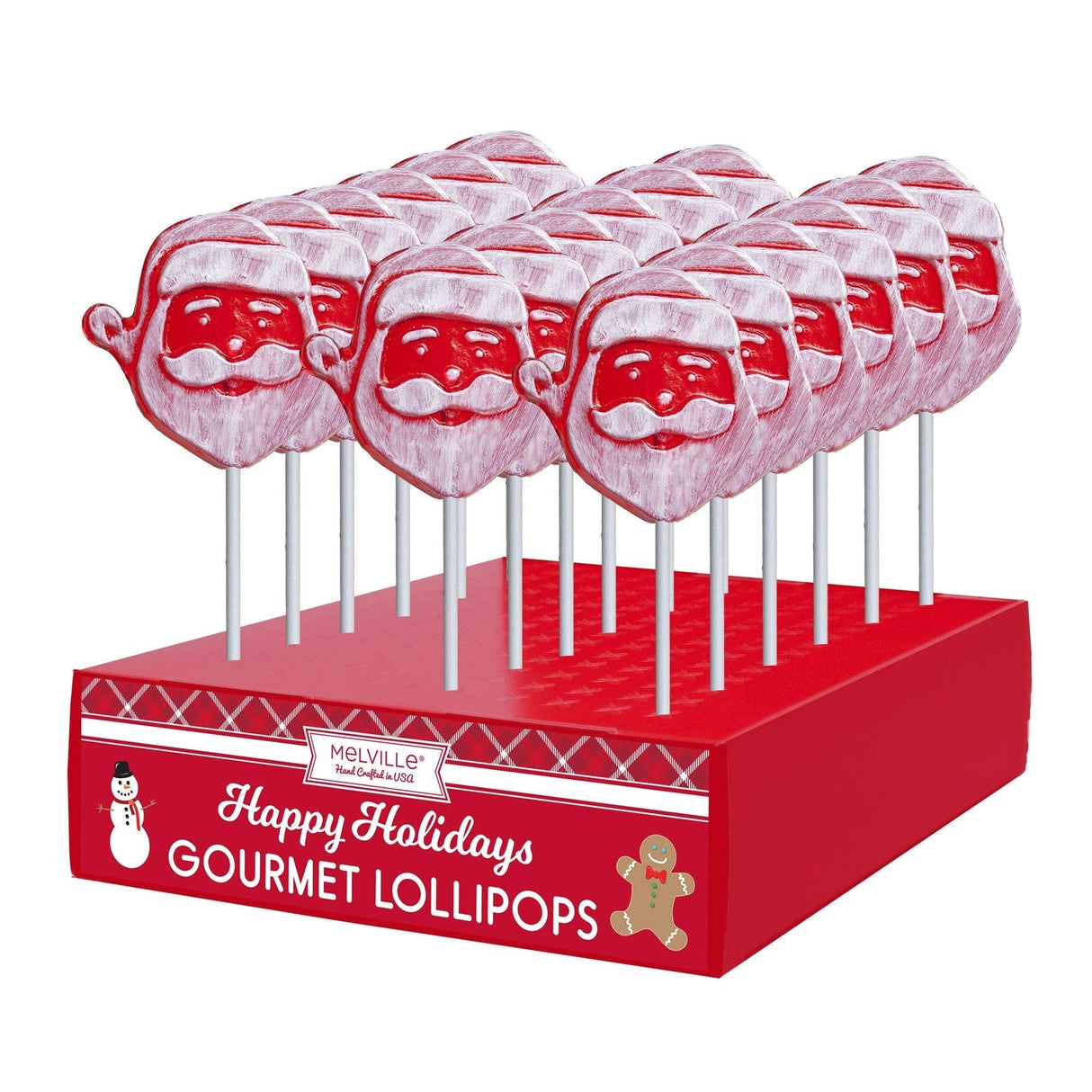 Frosted Santa Face Lollipop