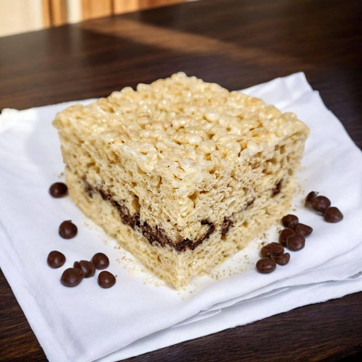 Chocolate Chip Rice Crispy Treat