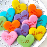 Gourmet Marzipan Valentine's Candy Conversation Heart