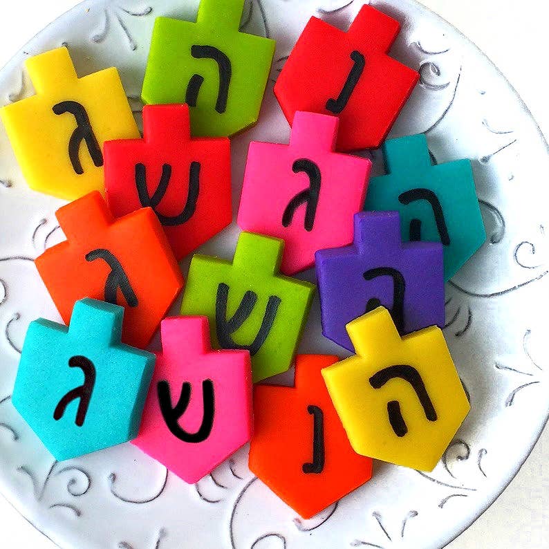 Gourmet Marzipan Hanukkah Dreidel Candy