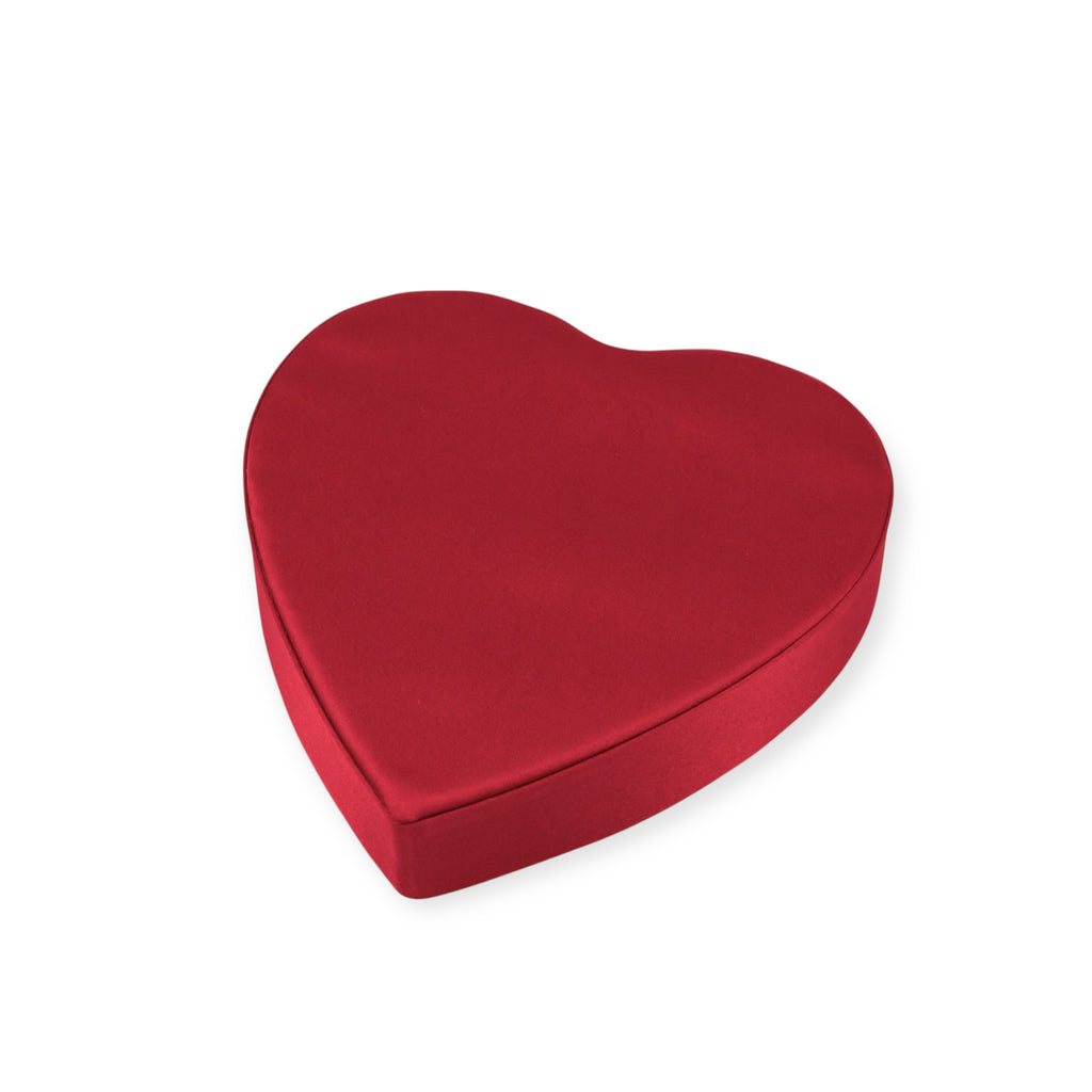 Build Your Own Red Satin Heart Chocolates Box (8 oz.)