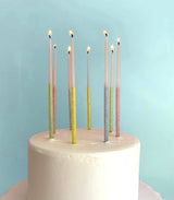 Glitter Wish 3" Beeswax Candles - Multi-Color - Set of 10