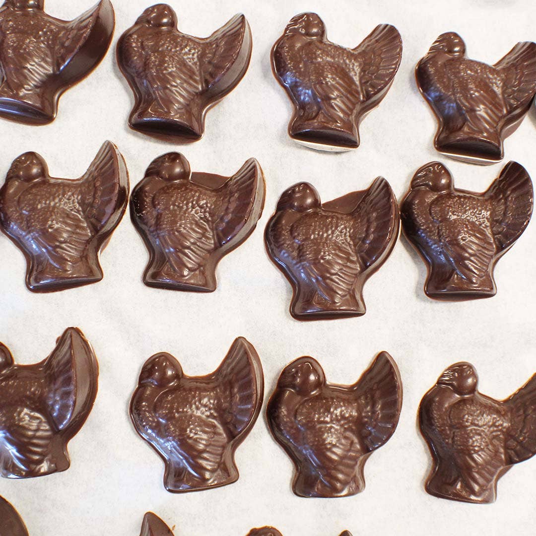 Nut Free Solid Milk Chocolate Thanksgiving Turkeys