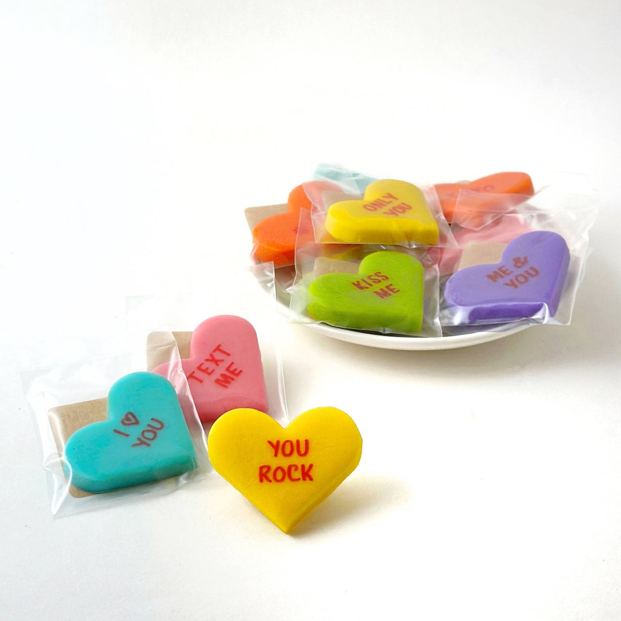 Gourmet Marzipan Valentine's Candy Conversation Heart