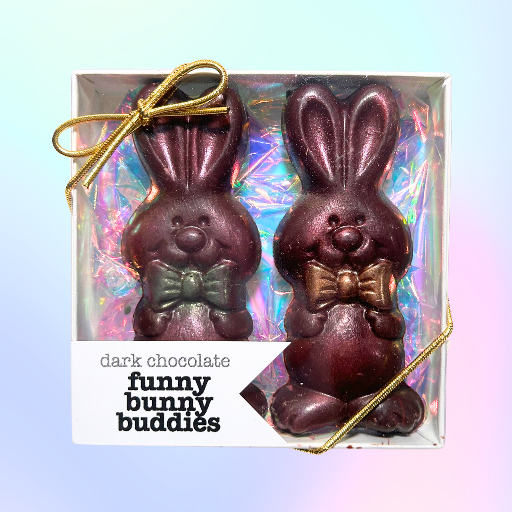 Dark Chocolate Vegan Funny Bunny Buddies