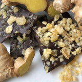 Candied Ginger Bar - Organic Vegan Dark Chocolate Bar