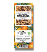 Candied Orange Bar -Organic Fair Trade Vegan Dark Chocolate Bar