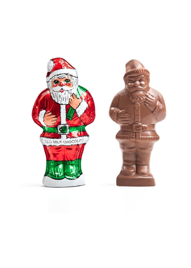 Madelaine® Foiled Solid Milk Chocolate Santa