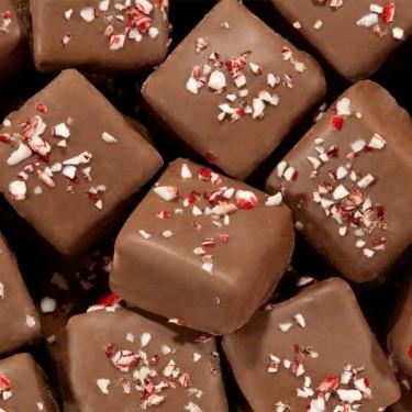 Milk Chocolate Peppermint Holiday Squares