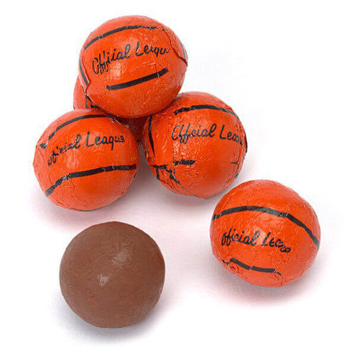 Milk Chocolate Foiled Basketballs