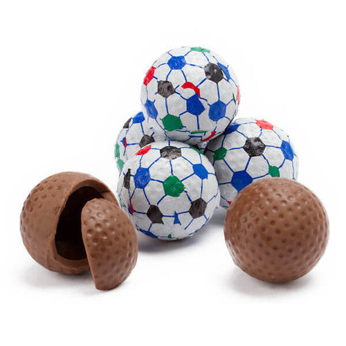 Milk Chocolate Foiled Soccer Balls