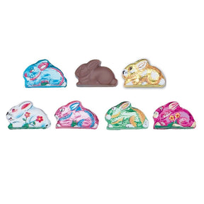 Milk Chocolate Foiled Sitting Bunnies - Madelaine Chocolate