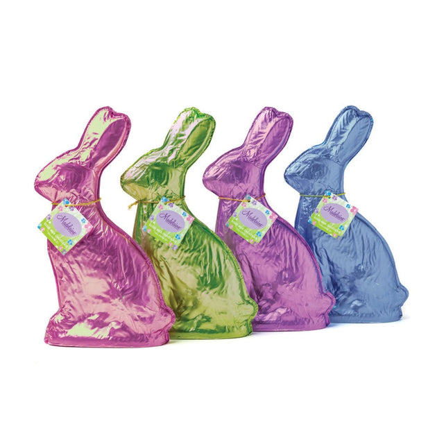Milk Chocolate Foiled Rabbit (15 oz.) - Madelaine Chocolate