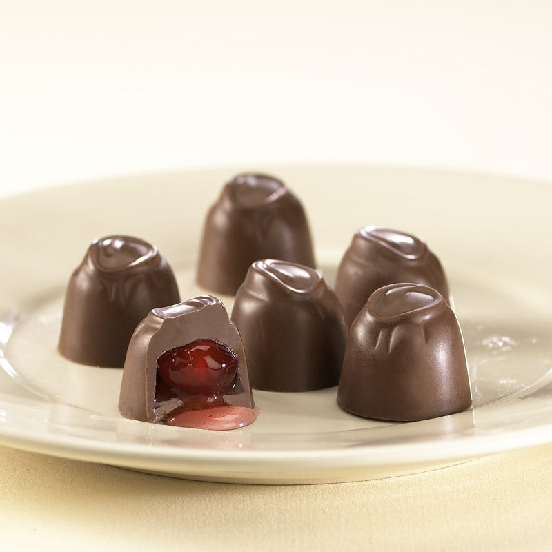 Gold Foiled Dark Chocolate Cherry Cordial