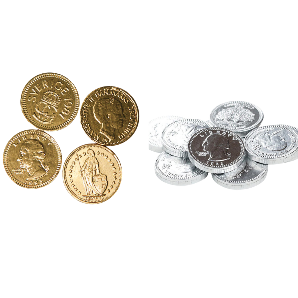 Fort Knox® Small Chocolate Silver & Gold Coins
