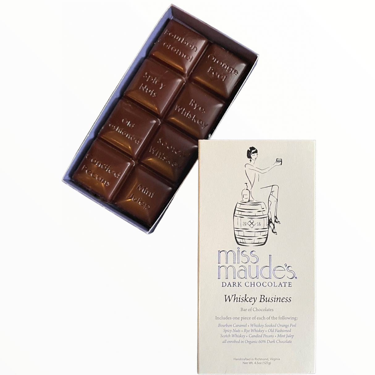 Miss Maude's Whiskey Business Chocolate Bar