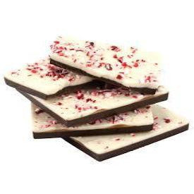 Dark Chocolate Peppermint Bark Squares