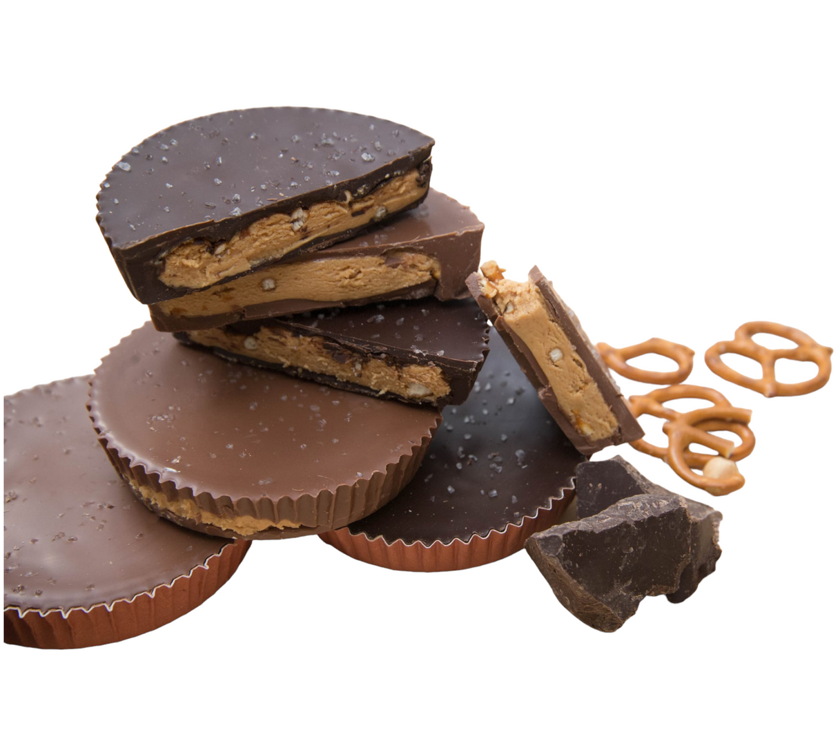 Giant Salted Pretzel Milk Chocolate Peanut Butter Cup