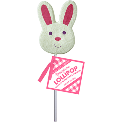 Sanded Bunny Face Lollipop