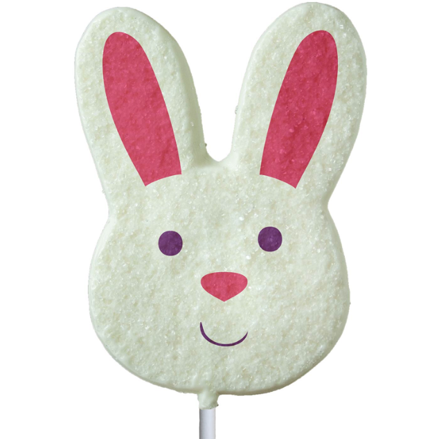 Sanded Bunny Face Lollipop
