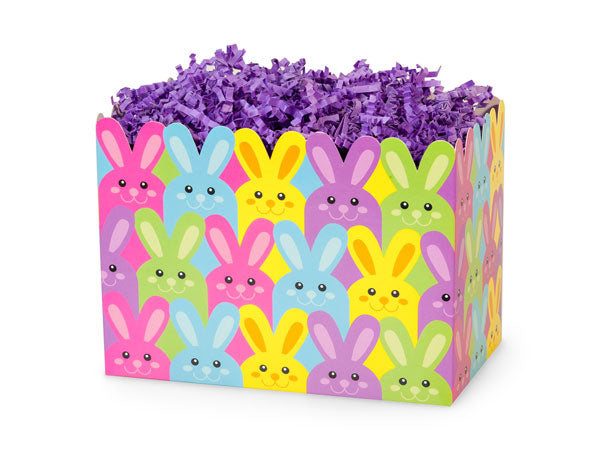Multi-Colored Bunnies Large Easter Basket