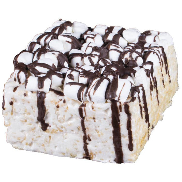 Drizzled Mini Marshmallow Crispycake