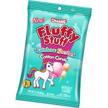Fluffy Stuff Unicorn Rainbow Sherbet Cotton Candy - ZaZoLi 