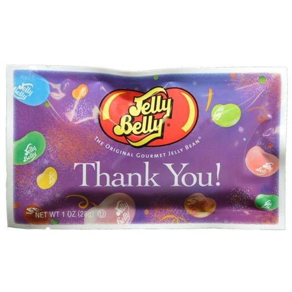Jelly Belly® Thank You Assorted Jelly Beans Bag (1 oz) - ZaZoLi 
