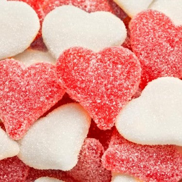 Sour Cherry & Strawberry Banana Gummi Hearts